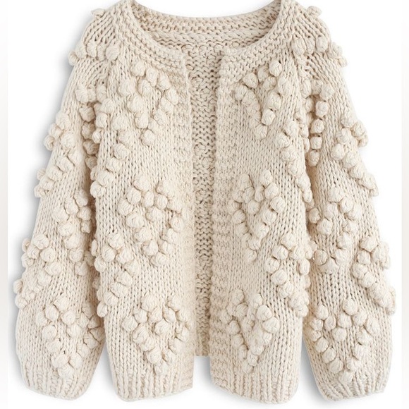 Chicwish Sweaters - ChicWish KNIT YOUR LOVE CARDIGAN IN IVORY